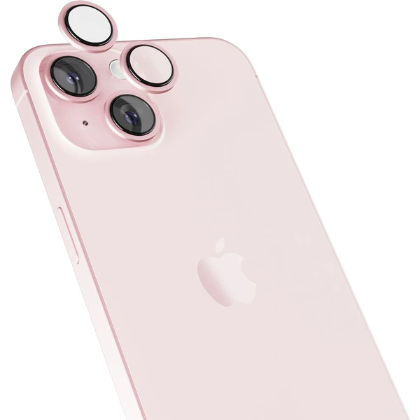 Epico hliníkové ochranné sklo na čočky fotoaparátu pro iPhone 15 / 15 Plus růžová - Ochranné folie a skla - Obrázek DE00000K01