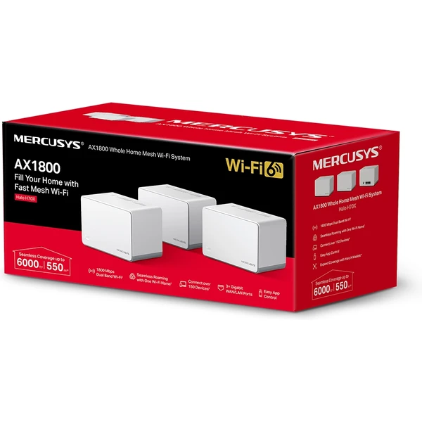 Mercusys Halo H70X mesh systém 3ks bílý - Mesh systémy - Obrázek DE76700301