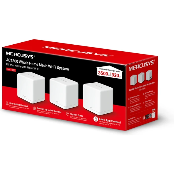 Mercusys Halo H30G mesh systém 3ks bílý - Mesh systémy - Obrázek DF76700301