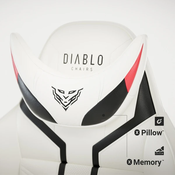 Diablo X-Ray 2.0 Normal Size herní židle bílo-černá - Židle - Obrázek DFCG000K01