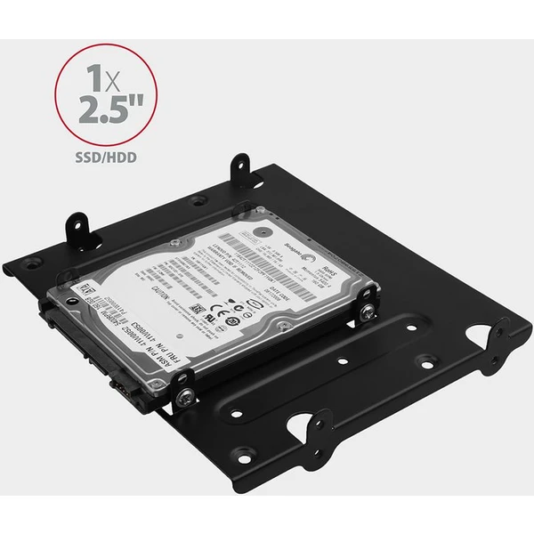 AXAGON RHD435 kovový rámeček pro 4x 2.5" nebo 2x 2.5" HDD/SSD a 1x 3.5" HDD do 5.25" pozice - Rámečky na disky - Obrázek DG7HF00101
