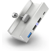 CONNECT IT USB DeskHub 4v1 na desku stolu stříbrný - USB huby