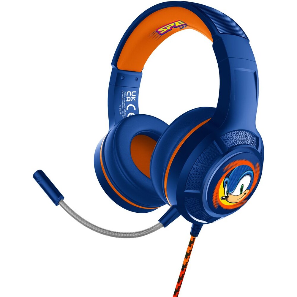 OTL PRO G4 drátová herní sluchátka s motivem Sonic modrá