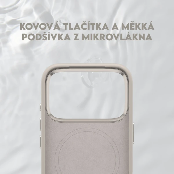 PanzerGlass® CARE Flow kryt s MagSafe Apple iPhone 17 Pro Vanilla - Pouzdra - Obrázek DIDH000K01