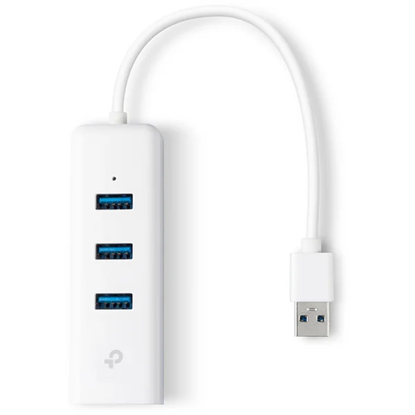 TP-Link UE330 USB 3.0 HUB + adaptér USB 3.0 na Ethernet, bílý - USB huby - Obrázek DIGFF00101
