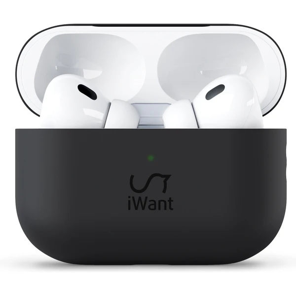 iWant Silicone ochranné pouzdro AirPods Pro 2 černé - Pouzdra - Obrázek DJE9700301
