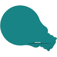 Rocada Skin Shape Idea 6461-5021 magnetická tabule vodní modrá RAL 5021 - Magnetické tabule