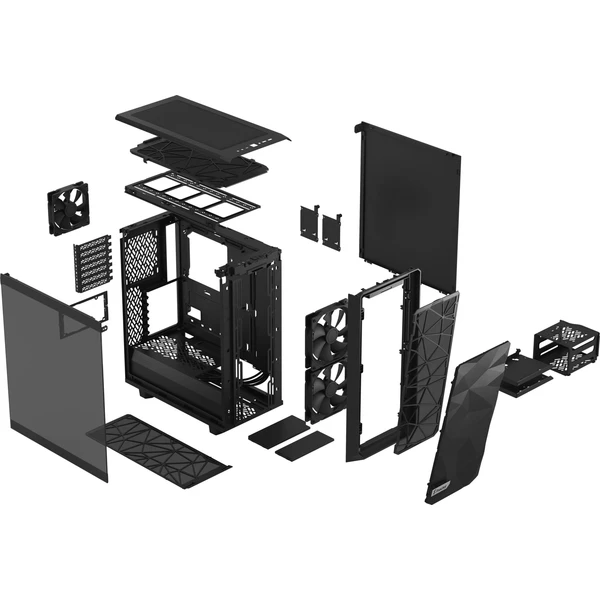 Fractal Design Meshify 2 Compact Černá TG Light Tint - Počítačové skříně - Obrázek DK8W600301