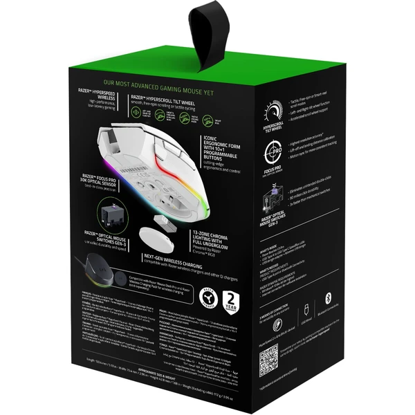 Razer Basilisk V3 Pro herní myš bílá - Myši - Obrázek DL4I100501