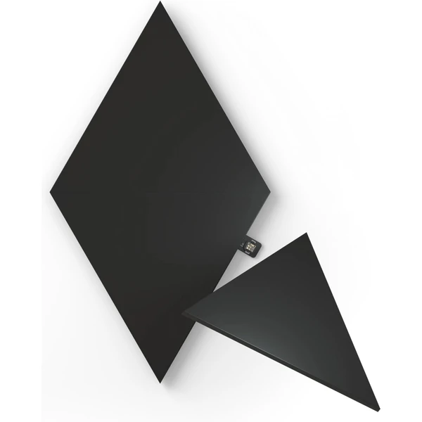 Nanoleaf Shapes Black Triangles chytré trojúhelníkové osvětlení, rozšiřující balíček, 3 kusy - Chytrá osvětlení - Obrázek DLN0000N01