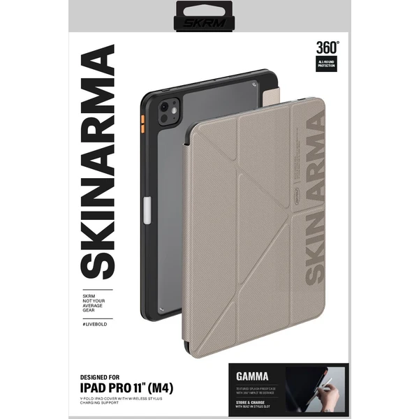 SKINARMA Gamma pouzdro iPad Pro 11" (2025) béžové - Pouzdra - Obrázek DND5000O01