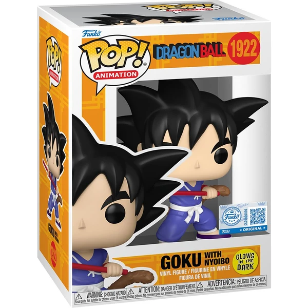 Funko POP! #1922 Animation: Dragon Ball - Goku w/ Nyoibo (GITD) - Funko POP! - Obrázek DO2F000K01