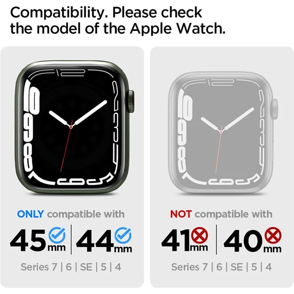 Spigen Liquid Crystal kryt Apple Watch 45/44mm čirý - Pouzdra - Obrázek DP1PF00101