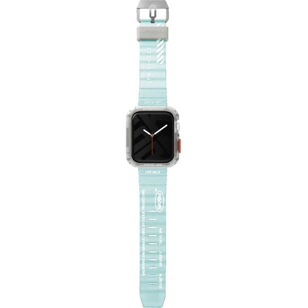 SKINARMA Shokku řemínek Apple Watch 46/45/44/42 mm tyrkysová - Řemínky - Obrázek DP93000J01