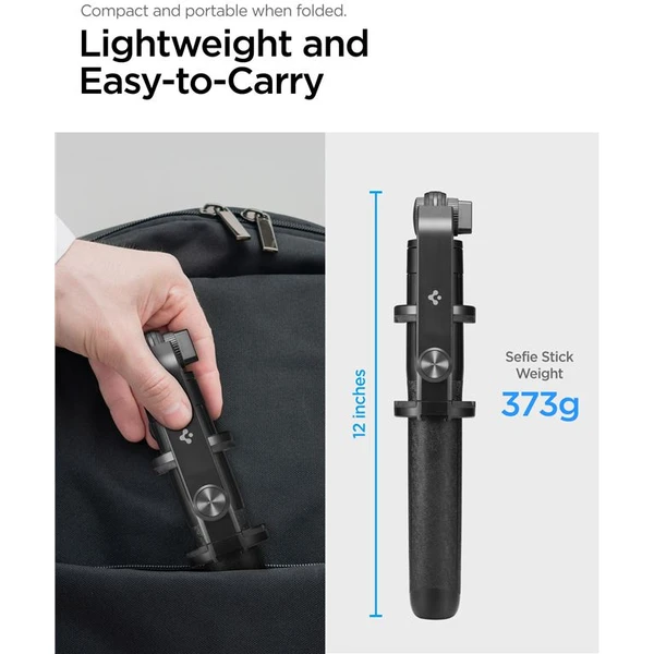 Spigen Tripod Selfie Stick (longer version) černý - Držáky - Obrázek DQA1000P01