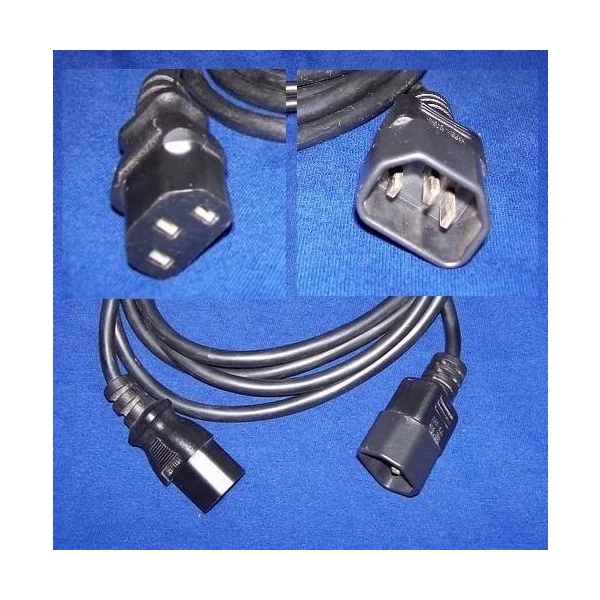 PremiumCord IEC C13/IEC C14 napájecí prodlužovací kabel 230V 5m černý - Kabely a redukce - Obrázek DRTU000501