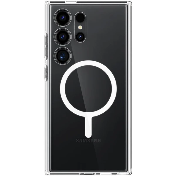 Spigen Ultra Hybrid OneTap Metal Ring MagFit kryt Samsung Galaxy S24 Ultra bílý - Pouzdra - Obrázek DT91000P01