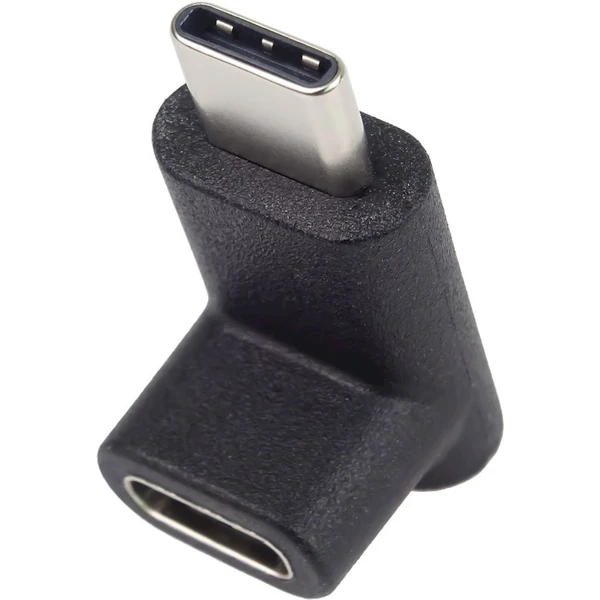 PremiumCord USB-C/USB-C redukce se zahnutým konektorem černá - Kabely a redukce - Obrázek DTHF000K01