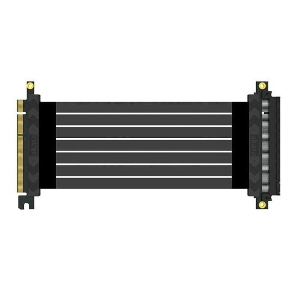 Akasa kabel RISER BLACK X2 Mark IV,premium PCIe 4.0 x16 Riser Cable, 20cm