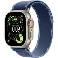 Apple Watch 49/46/45/44mm modrý/jasně modrý Trailový tah M/L přírodní titan - Řemínky