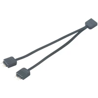 Akasa rozbočovač pro RGB LED pásky, 1xF, 2xM, 12cm, černý (pro Asus, Asrock, MSI) - Kabely a redukce