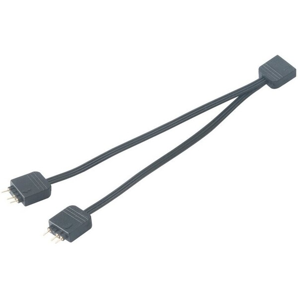 Akasa rozbočovač pro RGB LED pásky, 1xF, 2xM, 12cm, černý (pro Asus, Asrock, MSI)