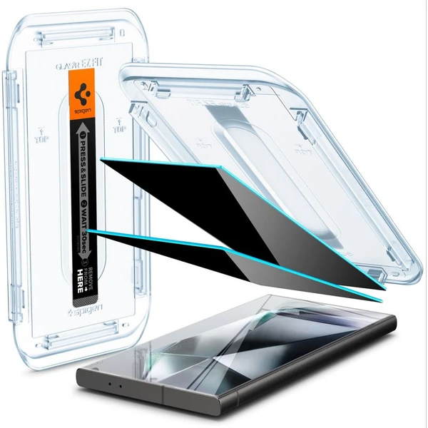 Spigen Glass tR EZ Fit Privacy 2 Pack sklo Samsung Galaxy S24 Ultra - Ochranné folie a skla - Obrázek DY66000N01