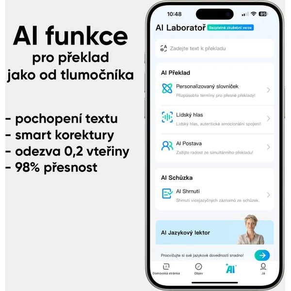 Timekettle W4 AI Chytrý překladač modrý - Záznamová zařízení - Obrázek DYGL000K01