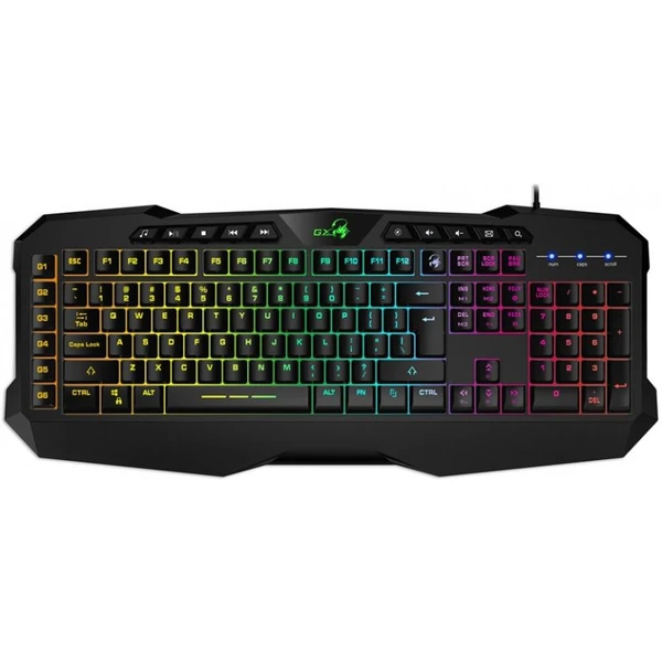 GENIUS GX GAMING Scorpion K215/ Herní drátová klávesnice/ podsvícená/ USB/ černá/ CZ+SK layout | Group s.r.o. i6Shop