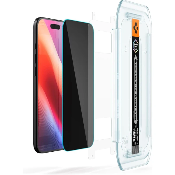 Spigen Glass tR EZ Fit (Privacy) sklo iPhone Air čiré (2 ks) - Ochranné folie a skla - Obrázek DZGH000K01