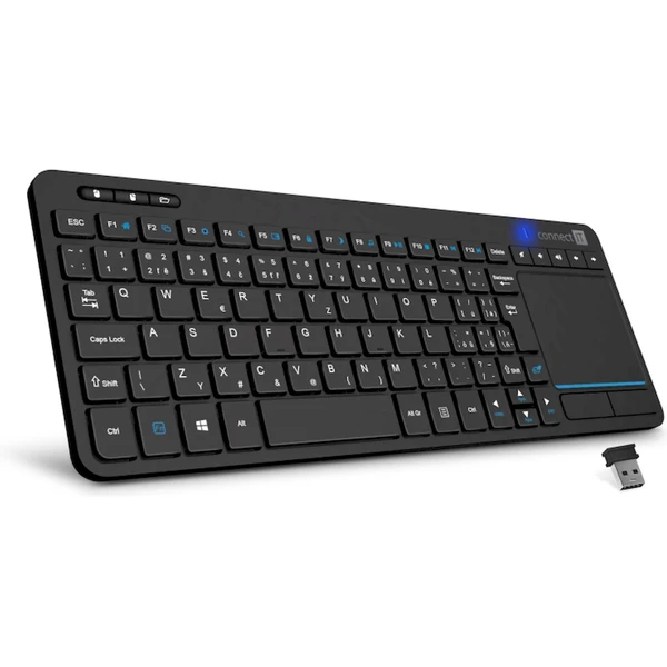 Connect It Touch klávesnice + touchpad (CZ/SK) černá - Klávesnice - Obrázek E0C9000K01