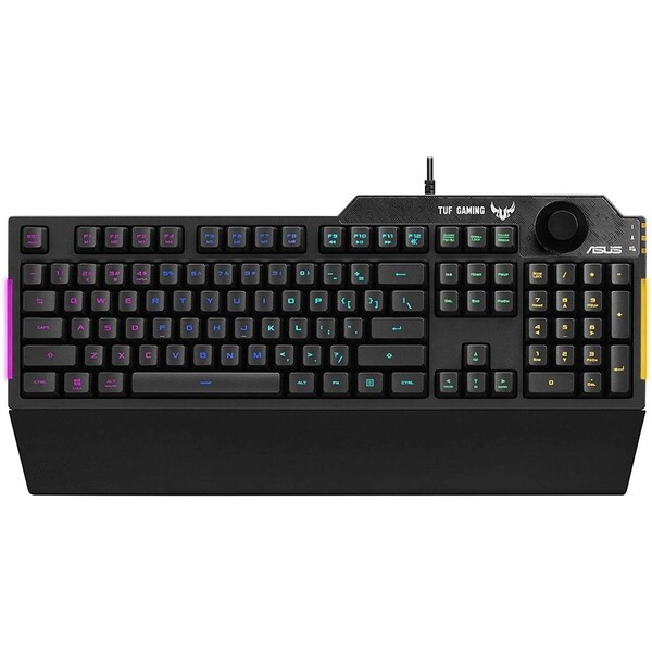 ASUS TUF Gaming K1 herní klávesnice US černá 90MP01X0-BKUA00 Černá