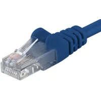 PremiumCord RJ45/RJ45 Cat5e UTP patch kabel 1m modrý - Kabely a redukce