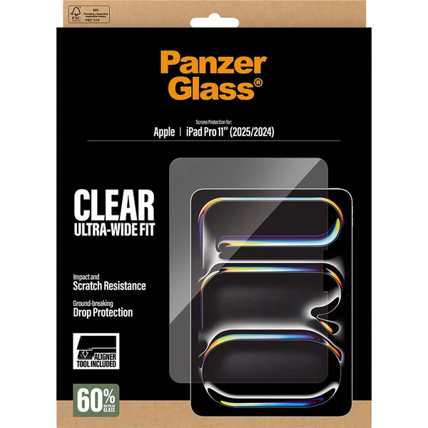 PanzerGlass® Sklo s instalačním rámečkem Apple iPad Pro 11" (2024/2025) - Ochranné folie a skla - Obrázek E0XL000K01
