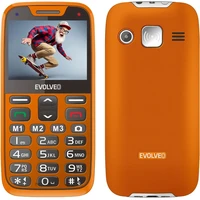 EVOLVEO EasyPhone XR mobilní telefon pro seniory s nabíjecím stojánkem oranžový - Mobilní telefony