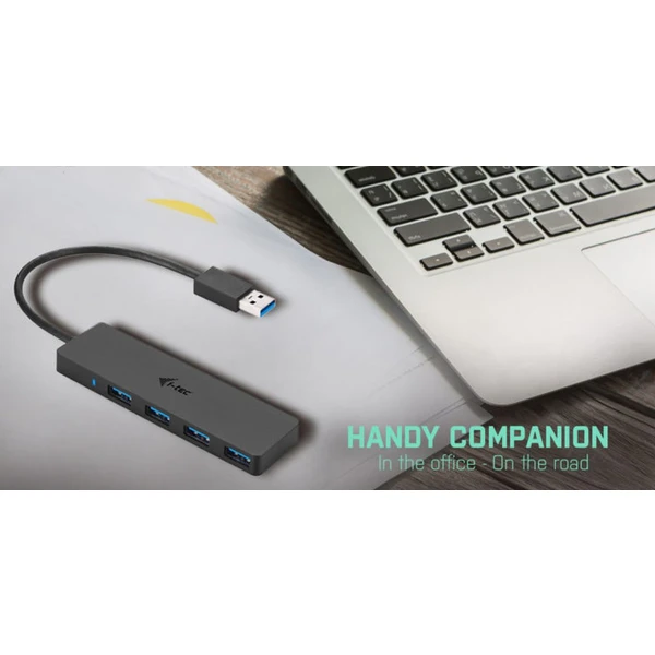 i-tec USB 3.0 SLIM HUB 4 Port passive černý - USB huby - Obrázek E19B000501