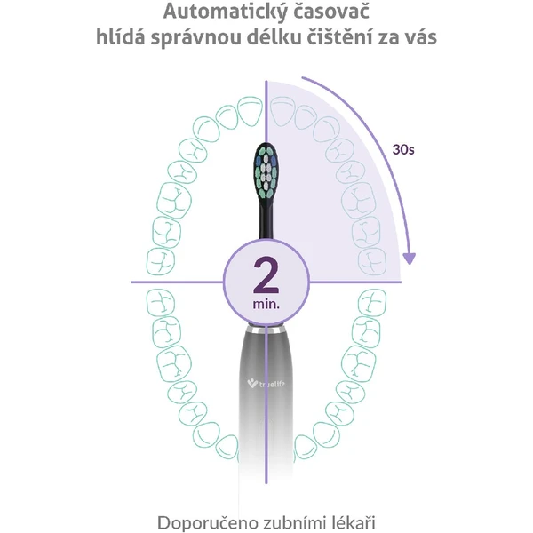 TrueLife SonicBrush Clean30 sonický zubní kartáček černý - Zubní kartáčky - Obrázek E1H0000P01