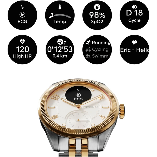 Withings Scanwatch Nova Brilliant Edition 39mm zlaté - Chytré hodinky - Obrázek E1KA000P01