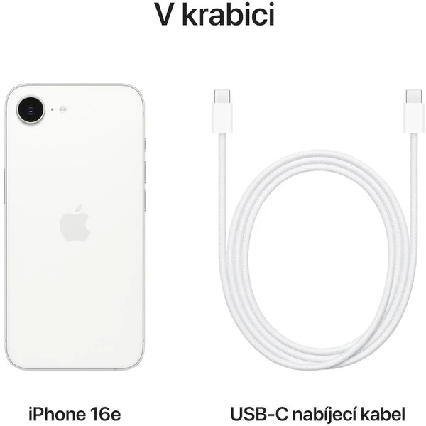 Apple iPhone 16e 256GB bílý - Mobilní telefony - Obrázek E1PD000K01