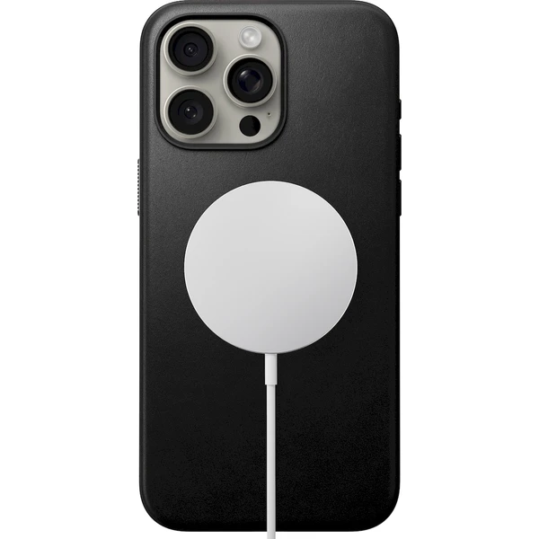 Nomad Modern Leather MagSafe kryt iPhone 15 Pro Max černý - Pouzdra - Obrázek E1Q1000P01