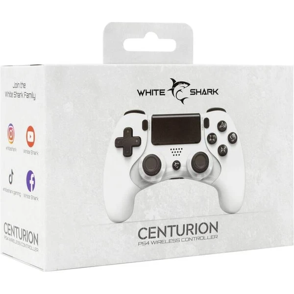 White Shark CENTURION bezdrátový herní ovladač pro PS3/PS4 bílý - Herní ovladače - Obrázek E208000701