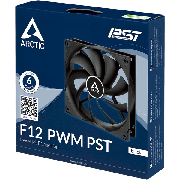 Arctic F12 PWM PST černý - Ventilátory pro PC - Obrázek E23B000L01