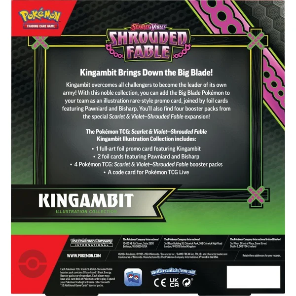 Pokémon TCG: SV6.5 Shrouded Fable - Kingambit Illustration Collection - Pokémon karty - Obrázek E2N7000N01