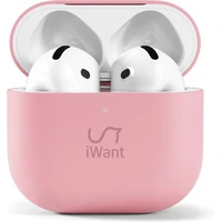 iWant silikonové pouzdro pro Airpods 4/4 (ANC) růžové - Pouzdra