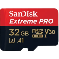 SanDisk micro SDXC karta 64GB Extreme PRO + adaptér - Paměťové karty