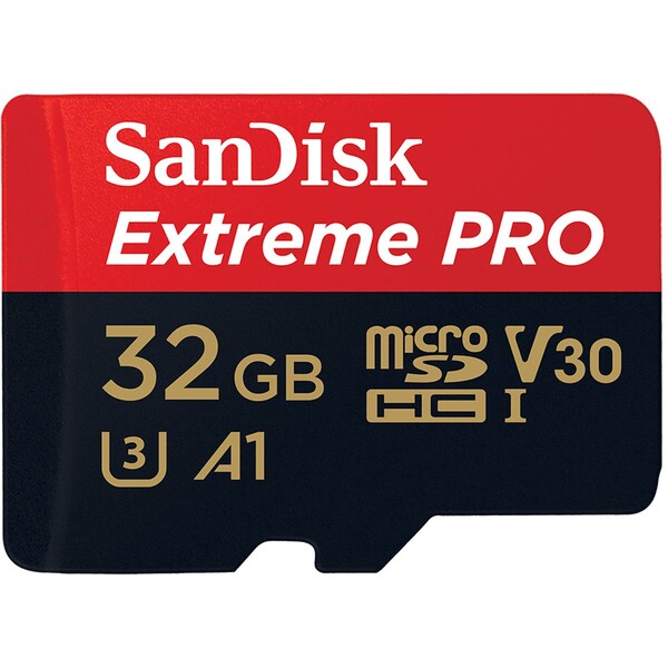 SanDisk micro SDXC karta 64GB Extreme PRO + adaptér SDSQXCU-064G-GN6MA