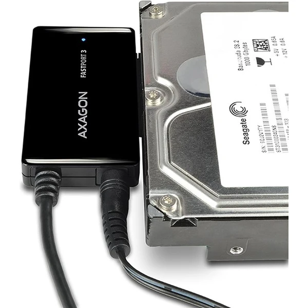 AXAGON ADSAFP3 USB 3.0 SATA 6G HDD FASTport3 adaptér vč. napáječe - Externí boxy - Obrázek E3GV000501