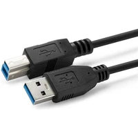 MicroConnect USB-A/USB-B kabel 2m černý - Kabely a redukce