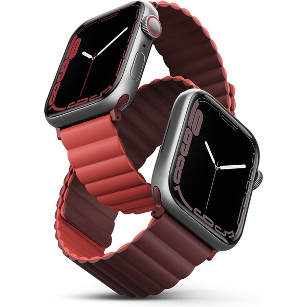 Řemínek pro Apple Watch 38/40/41 mm Uniq Revix - burgundy