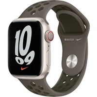 Apple Watch Nike sportovní řemínek 41/40/38mm olivově šedý/cargo khaki - Řemínky